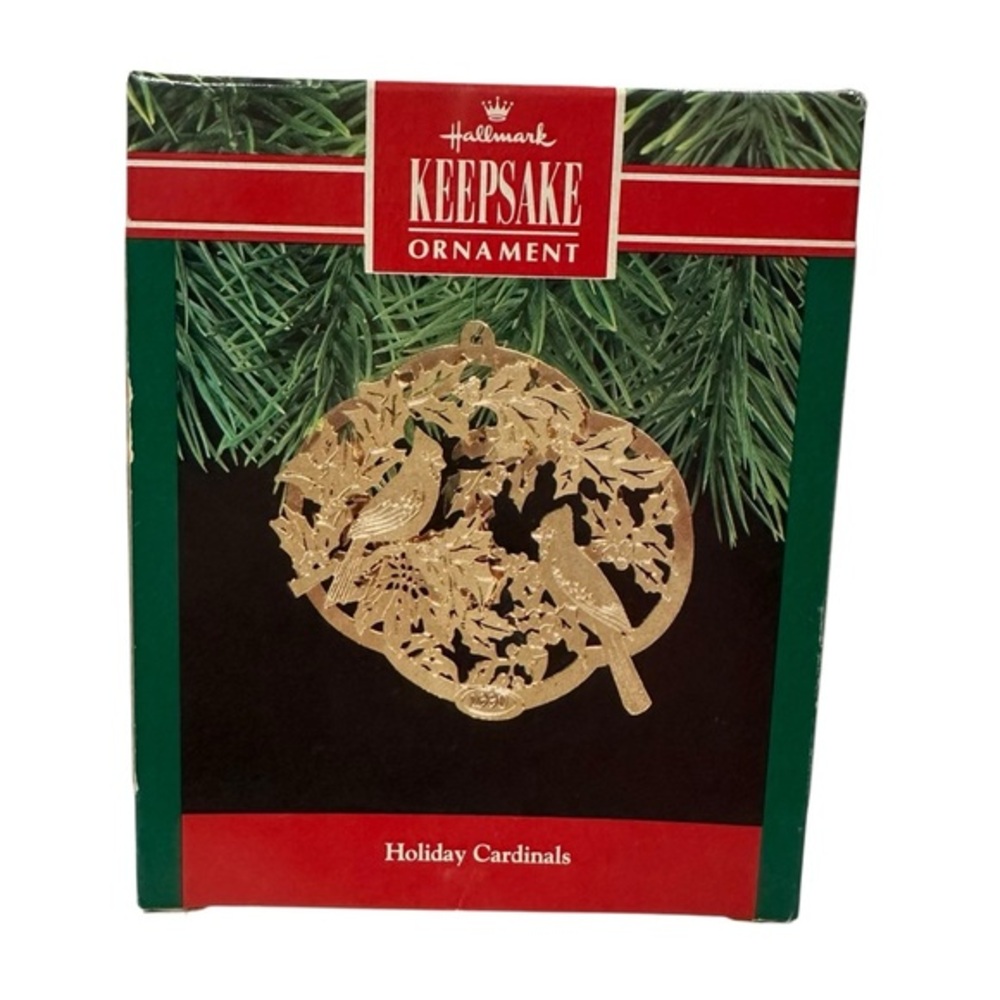 Hallmark Keepsake‎ Ornament ‘Holiday Cardinals’ 1990